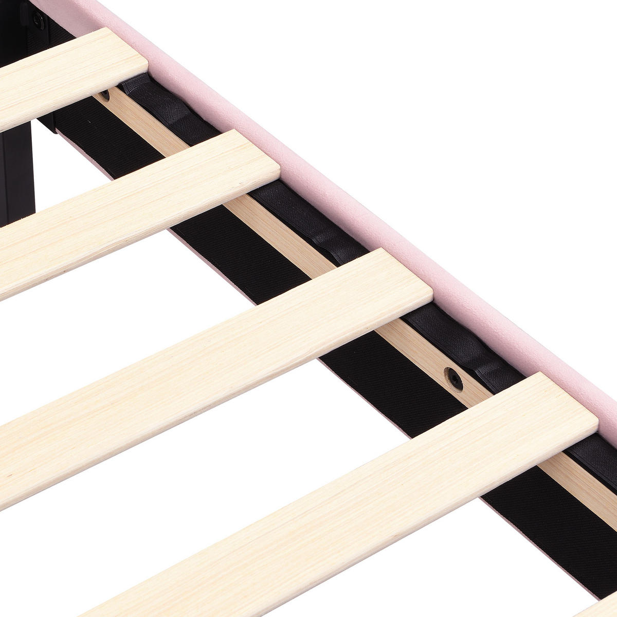 POLSTERBETT 140/200 cm mit 2 Schubladen und LED, DE-41731, in Rosa - Pink, Holzwerkstoff (140/200cm) - ComfortXL