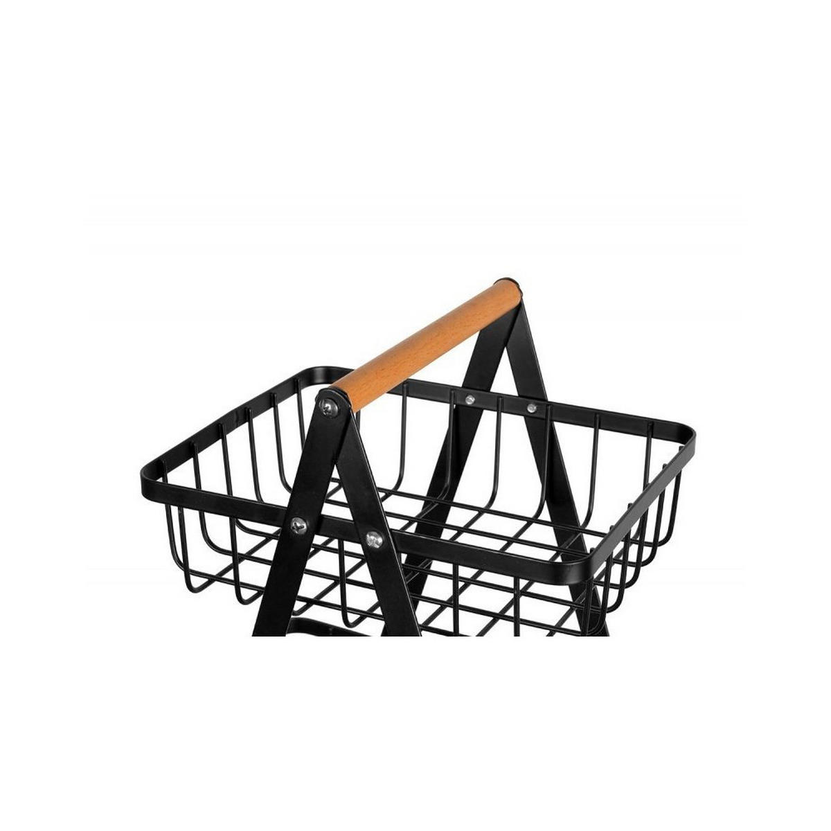 OBSTKORB Schwarz 18/35/46 cm 53341 - Schwarz, Metall (46/46cm) - Brunbeste