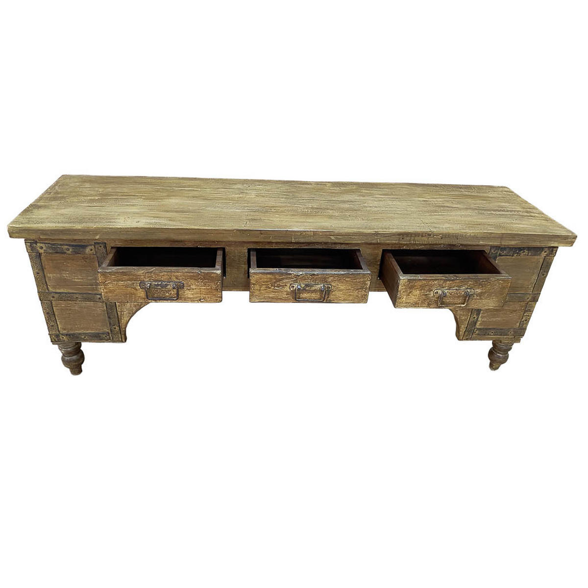 TV-LOWBOARD aus Holz, 175x45x57cm - Braun, Holz (175/57/45cm) - Wanderlust