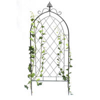 RANKHILFE Metall Grau 120 cm 96193 - Grau, Metall (45/122.5/1.5cm) - DanDiBo