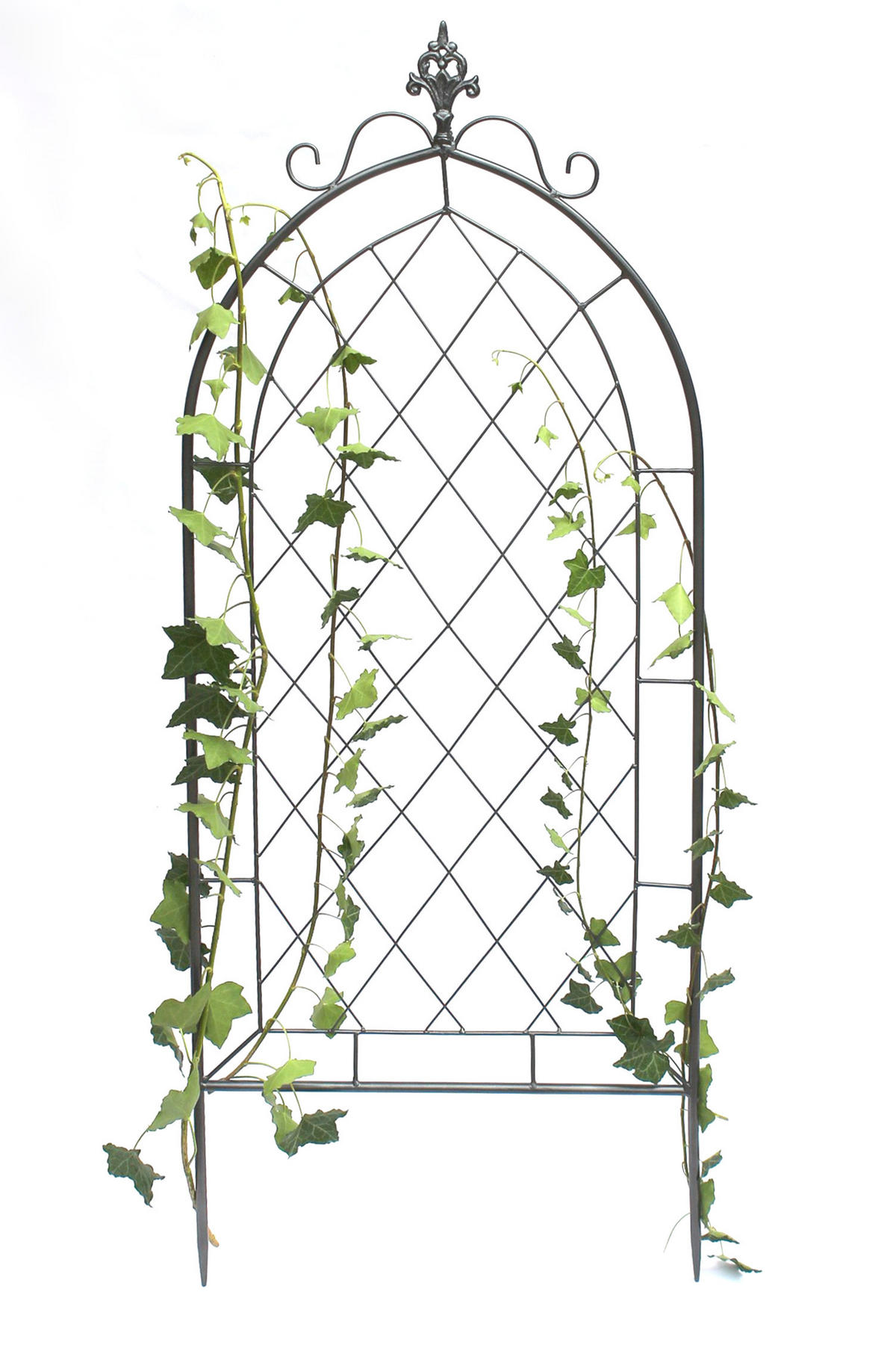 RANKHILFE Metall Grau 120 cm 96193 - Grau, Metall (45/122.5/1.5cm) - DanDiBo