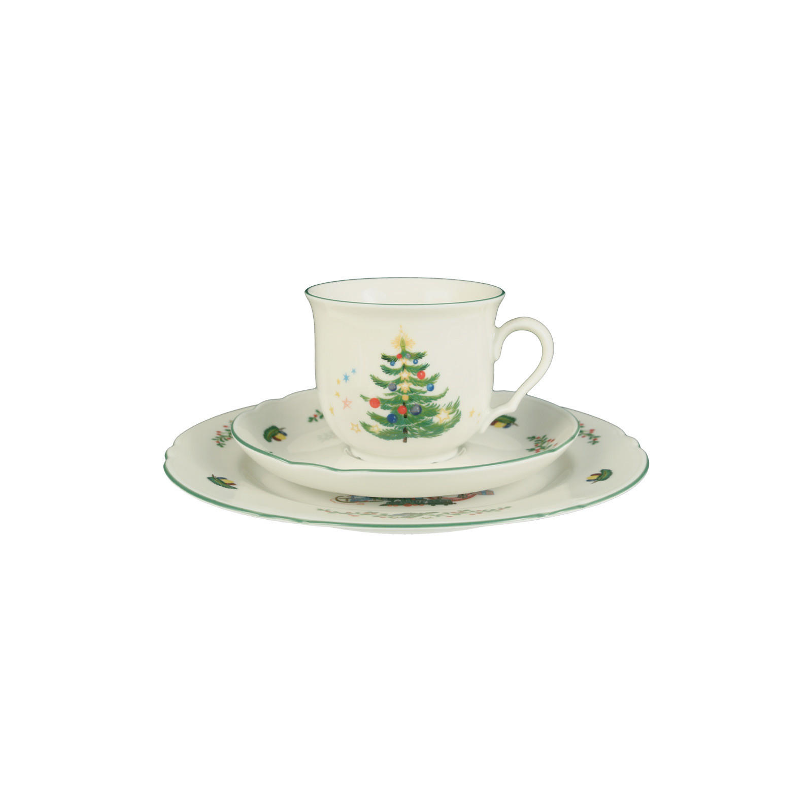 KAFFEEGEDECK Marieluise Weihnachten bunt 3er Set - Multicolor, Keramik (1/1/1cm) - Seltmann Weiden