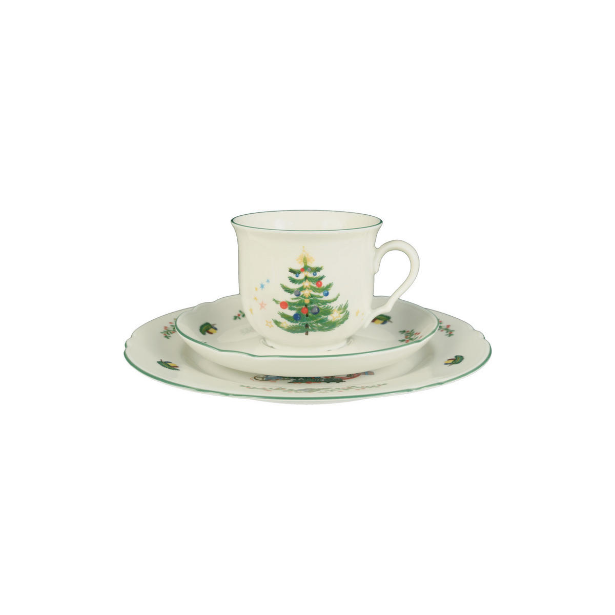 KAFFEEGEDECK Marieluise Weihnachten bunt 3er Set - Multicolor, Keramik (1/1/1cm) - Seltmann Weiden