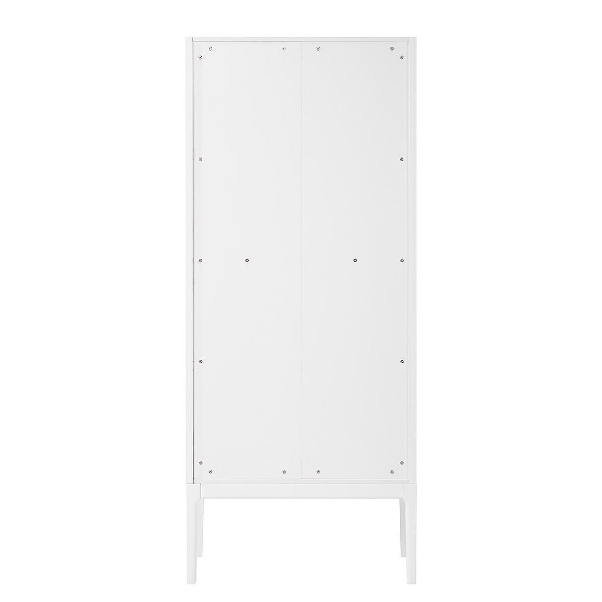 VITRINENSCHRANK - Weiß - Weiß, Holz/Holzwerkstoff (80/190/40cm) - home24