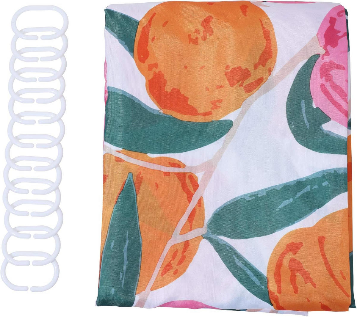 DUSCHVORHANG Badezimmer dekorativ Polyester Rosa wasserdicht fürs Badezimmer mit Haken maschinenwaschbar - Multicolor, Textil (180/180cm) - MCBOSON
