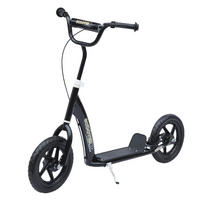 KINDERROLLER, Schwarz/Rosa/Blau/Rot, Stahl+ PVA - Schwarz, Metall (120/52/80cm) - HOMCOM