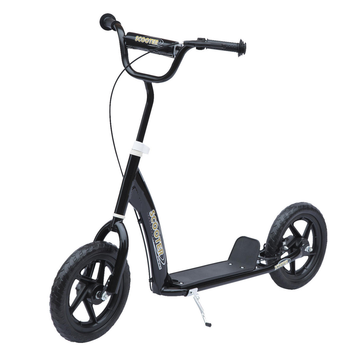 KINDERROLLER, Schwarz/Rosa/Blau/Rot, Stahl+ PVA - Schwarz, Metall (120/52/80cm) - HOMCOM