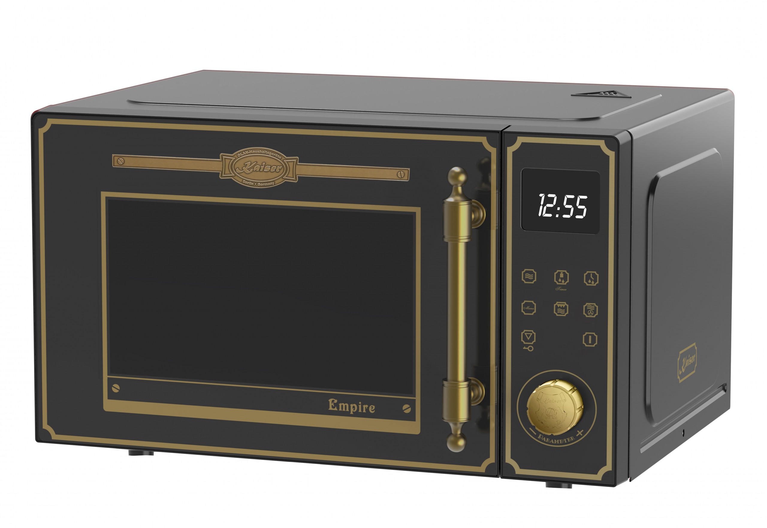 MIKROWELLE M 2530 Em, 25L, Schwarz, 25 Funktionen - Schwarz, Metall (51/30.3/41cm) - Kaiser Küchengeräte