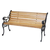 GARTENBANK 2-SITZER Schwarz, Braun - Schwarz/Braun, Holz (125/72/37cm) - MCW