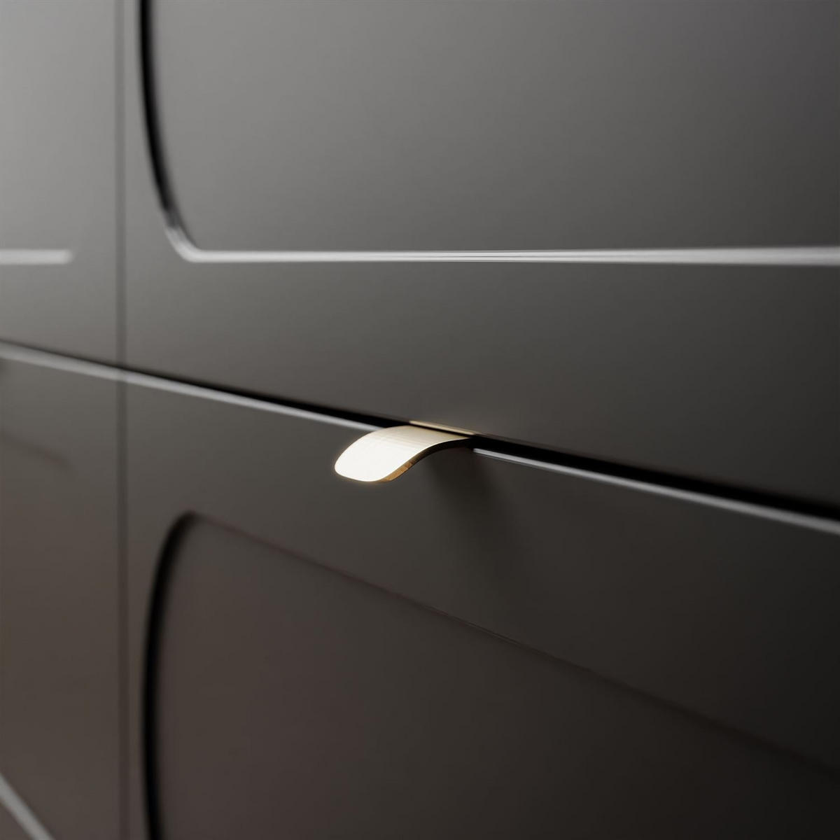 Wohnkommode SHADOW 6S mit Schubladen - Schwarz, Holzwerkstoff (138/80/40cm) - Lookway