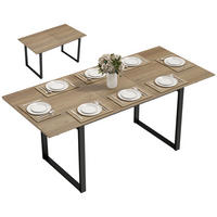 ESSTISCH Holzoptik 1 Stück - Beige, Naturmaterialien (180/80/75cm) - GiPP