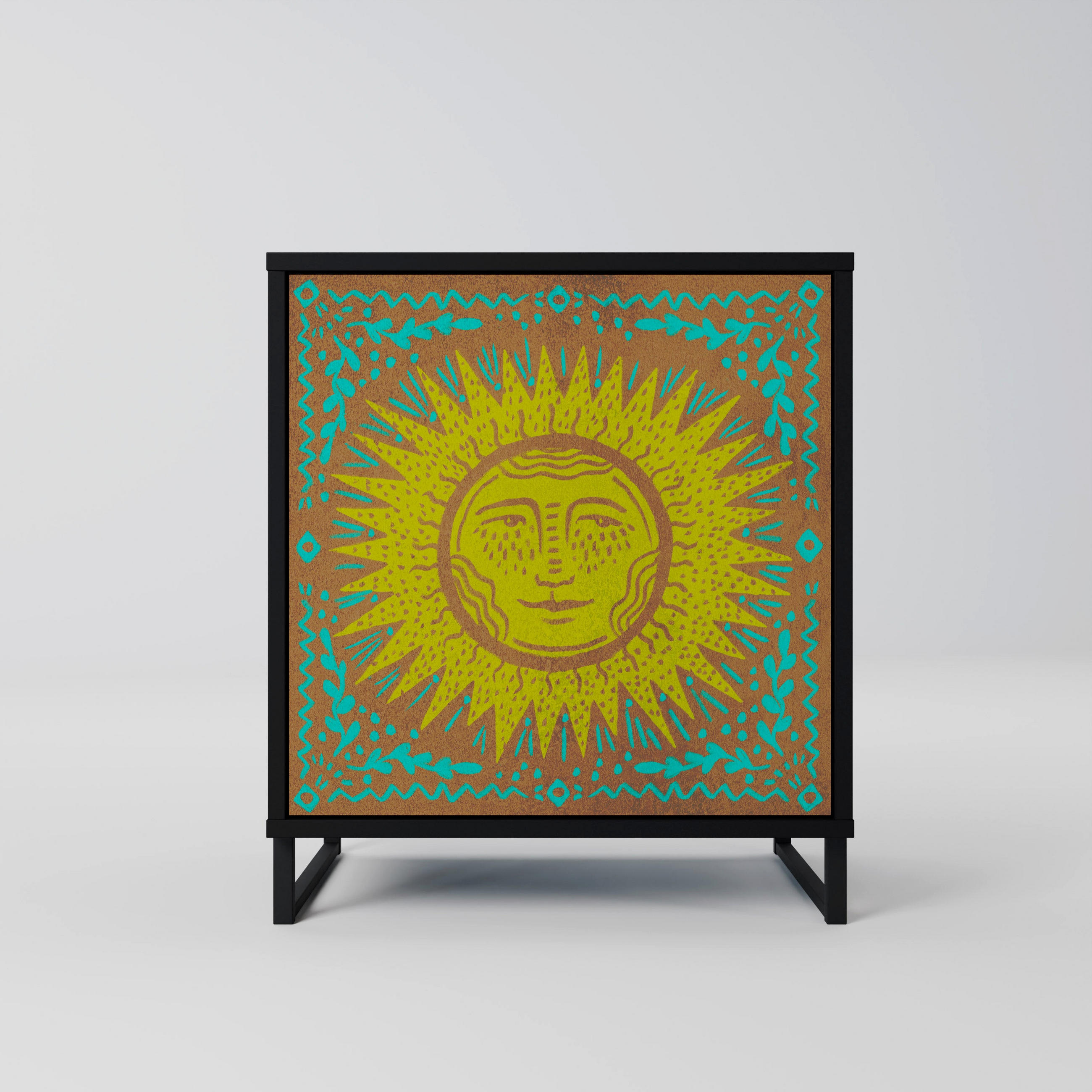 SpaceRebels Sideboard Schwarz 57.5x67.5x42 cm