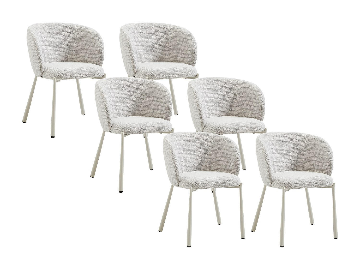 Vente-Unique Stuhl Creme 59x78.5x56.5 cm