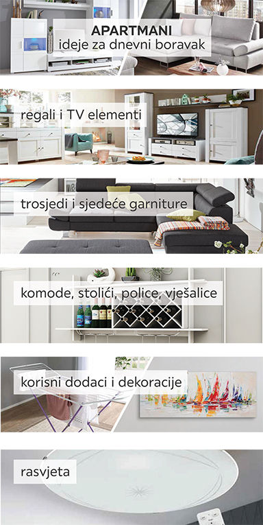 opremanje dnevnog boravka u apartmanu