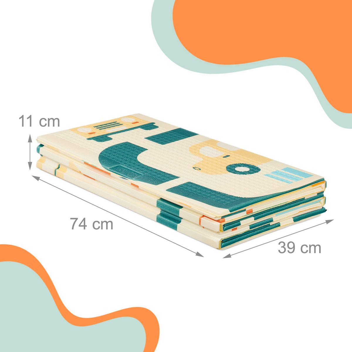 HRACIA mapa - krémová, textil (200/150cm) - Relaxdays