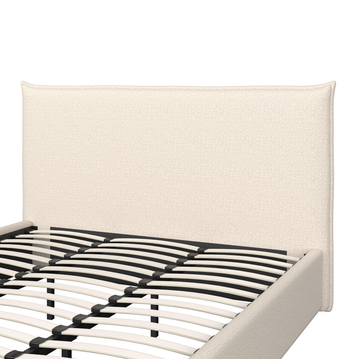 POLSTERBETT Alba Beige ca. 180 / 200 cm - Beige, Holz - Bessagi Home