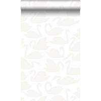 TAPETE Schwäne 53 cm x 10.05 m - Weiß, Papier (53/0.1cm) - Origin Wallcoverings