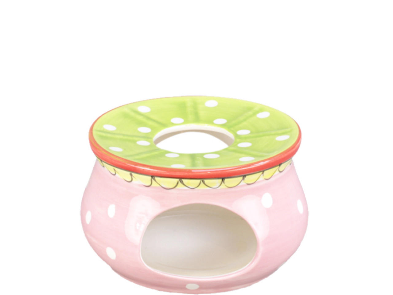 TEELICHTHALTER Punkt in Bunt - (H)10cm - Multicolor, Keramik (16/10/15cm) - Blond Amsterdam