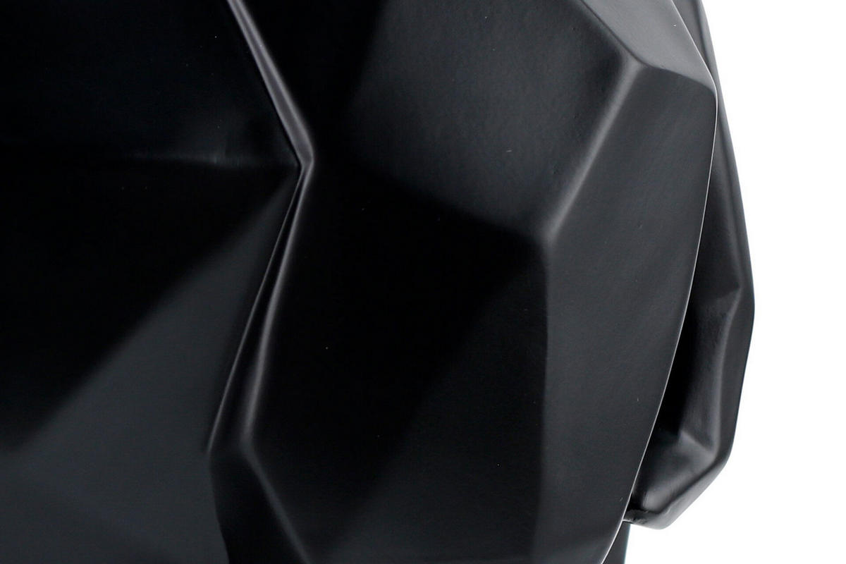 SKULPTUR Schwarz 27/21 cm - Schwarz, Stein (1.35/21/15cm) - KUNSTLOFT