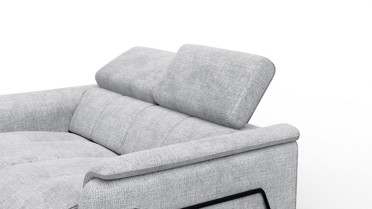 RELAXSOFA RODEN 2-Sitzer, hellgrau - Hellgrau, Holz/Textil (152/82/103cm) - Courtois Laville