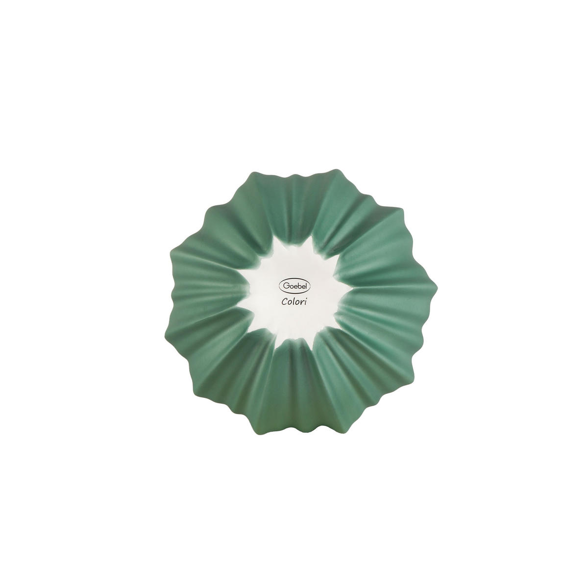 VASE Bahar, Biskuit-Porzellan, grün, 18 cm - Grün, Keramik (18cm) - Goebel