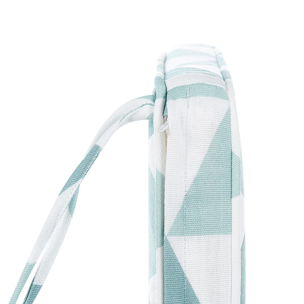 GARTENSTUHLKISSEN 2er-Set Hellblau 37/34 cm Terni - Blau/Weiß, Textil (37/5/34cm) - Beliani