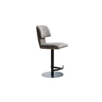BARHOCKER LILIANA Grau Webstoff Drehbar (360°) (1er-Set) - Grau, Kunststoff/Textil (46/91/61cm) - KAWOLA