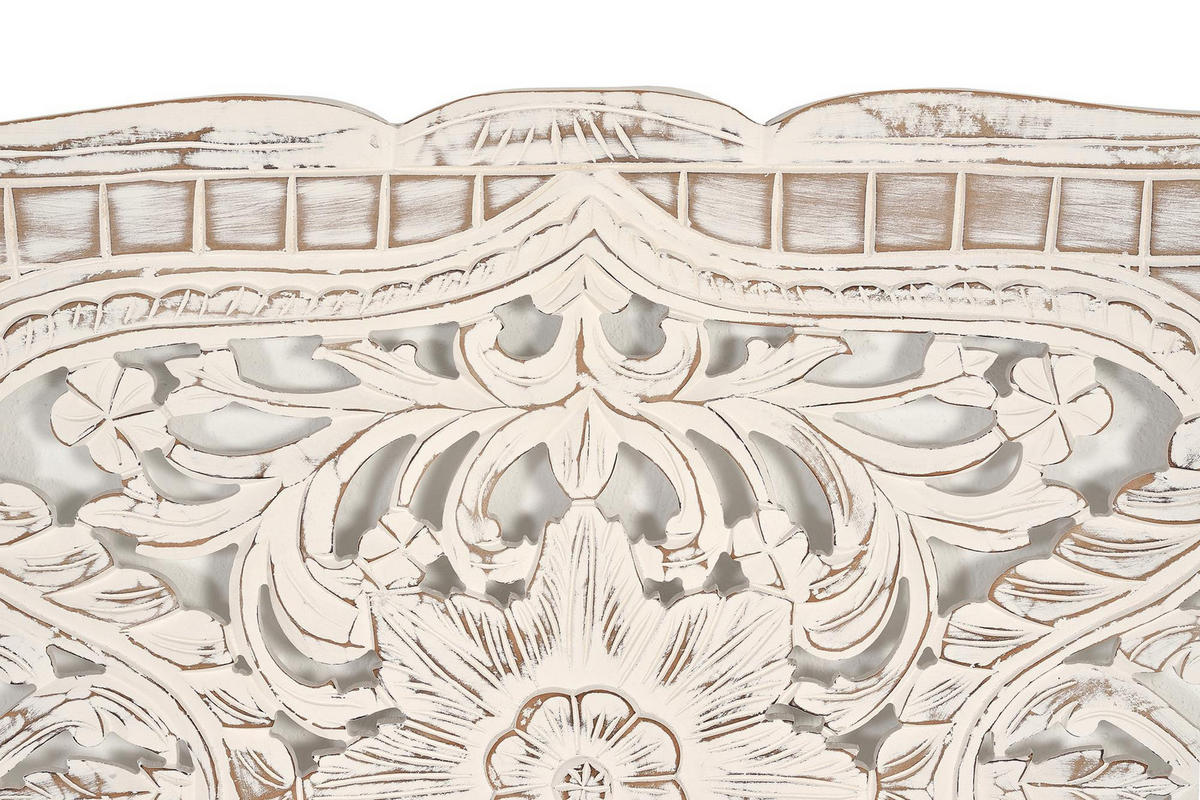 KOPFTEIL Mangoholz - Weiß, Holz (3/81/166cm) - Giner y Colomer