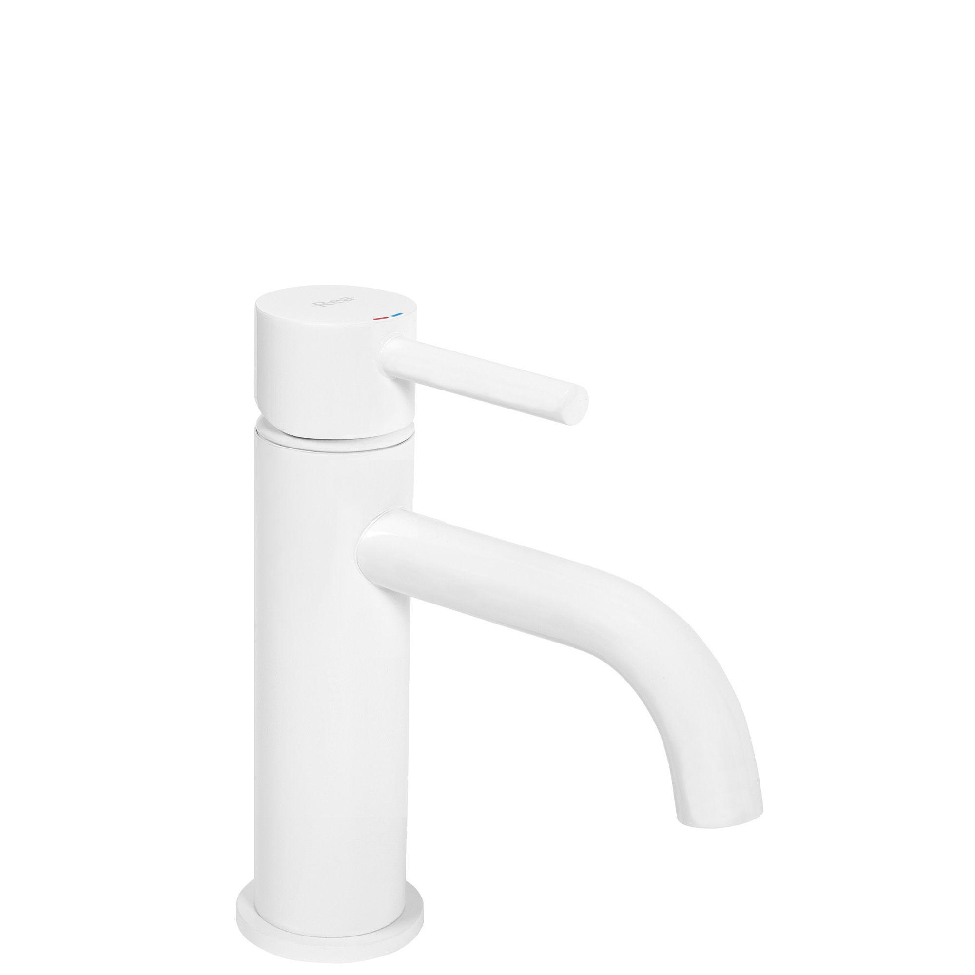 WASCHBECKENARMATUR Rea Lungo White Low - Weiß, Metall (5/16.5/15cm) - REA