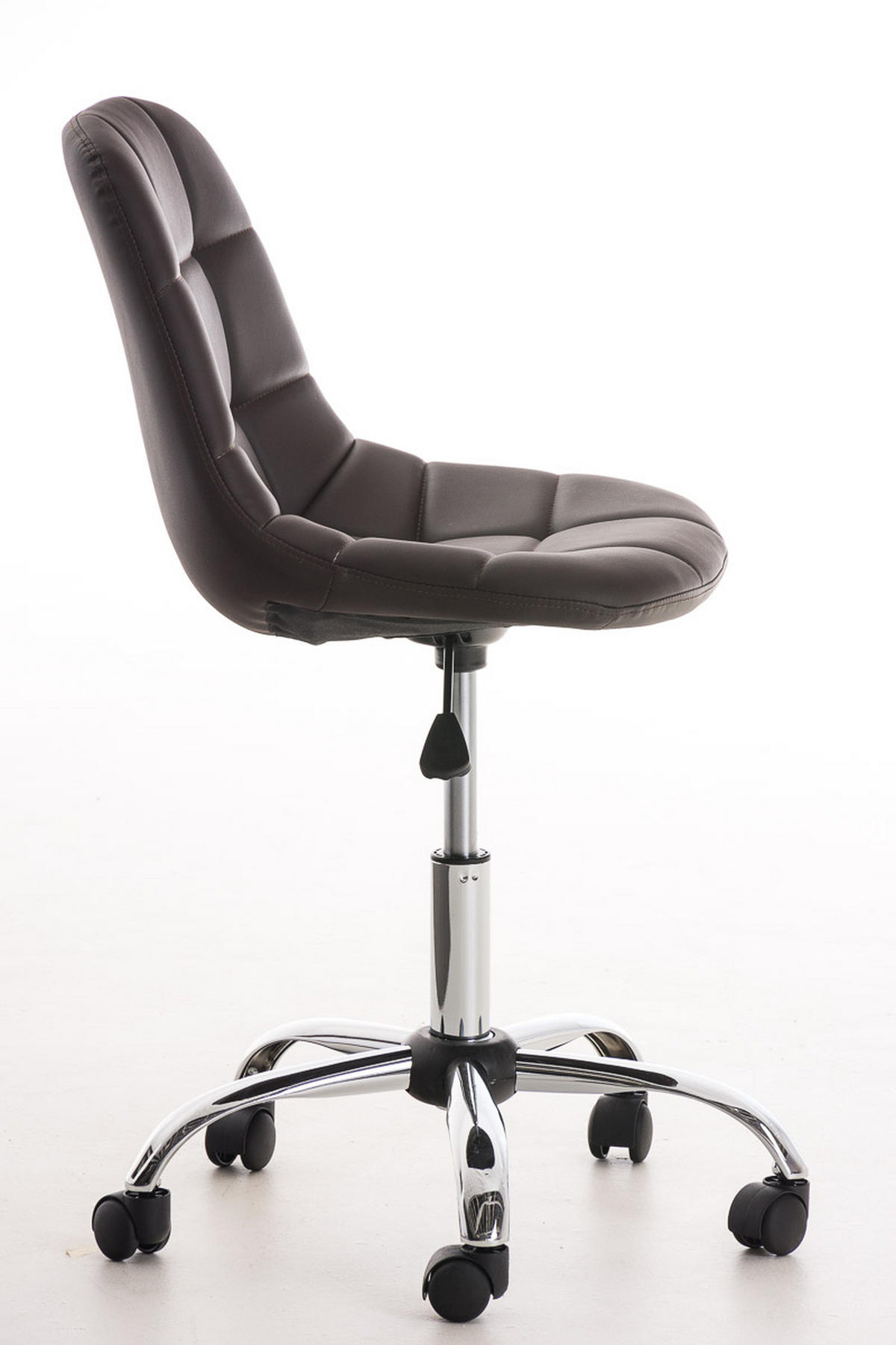 BÜROSTUHL Emily, Kunstleder Braun - Braun, Textil/Metall (55/91/55cm) - TPFLiving