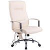 BÜROSTUHL Portofino, Kunstleder mit Massagefunktion Creme - Creme, Textil/Metall (63/124/72cm) - TPFLiving