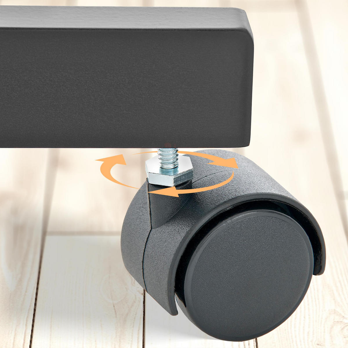 STANDSPIEGEL Genova Holz Schwarz Mobiler Ganzkörperspiegel - Schwarz, Holz (45/150/30cm) - DELUKE