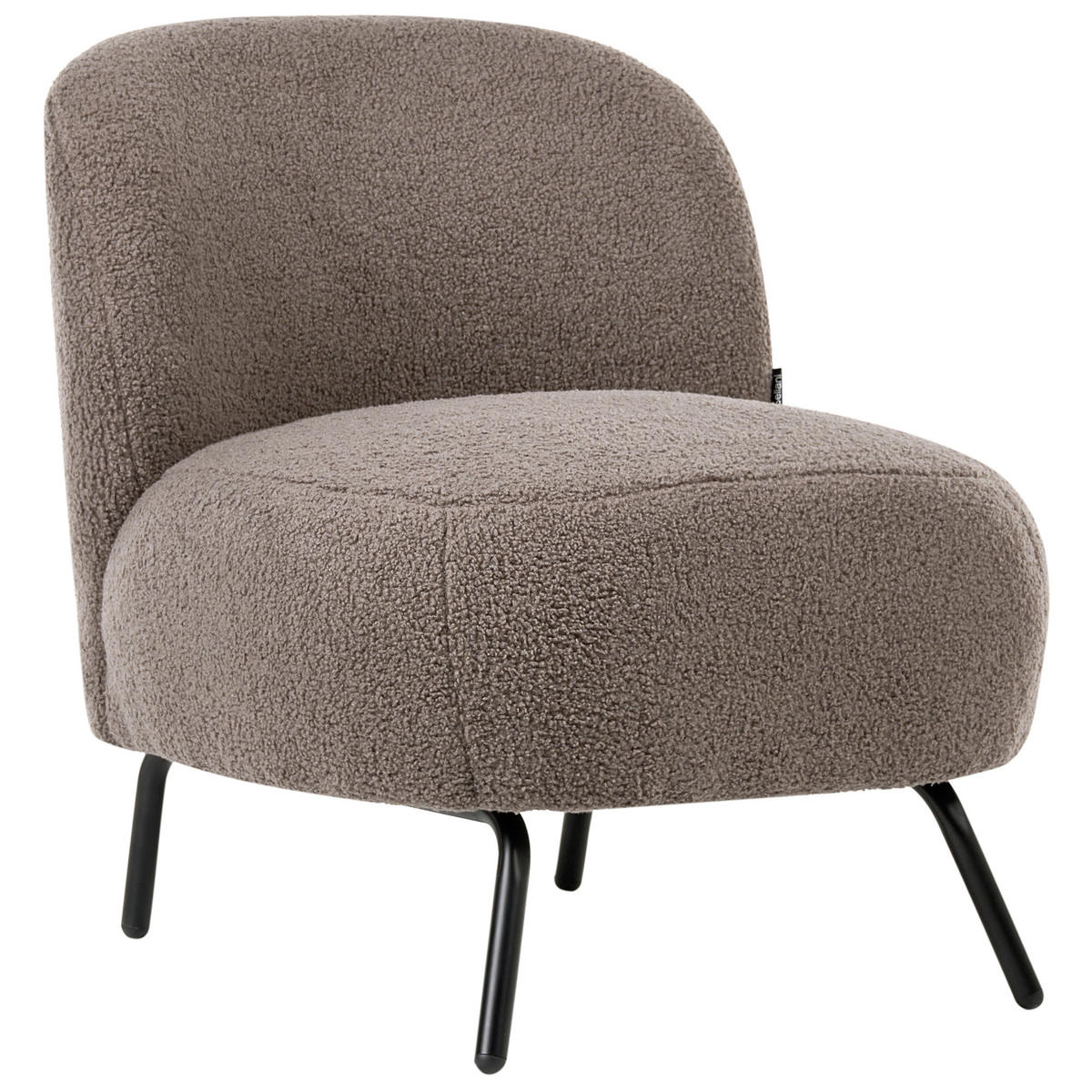 SESSEL Bouclé Taupe Kumla - Taupe, Textil (62/67/70cm) - Beliani