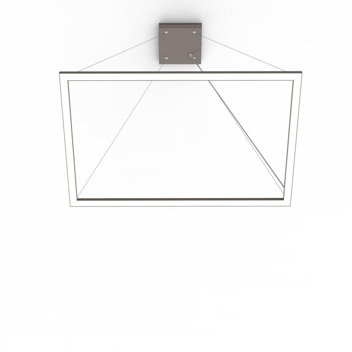 LED-HÄNGELEUCHTE - Dunkelbraun, Metall (60/90/100cm) - Lumicom