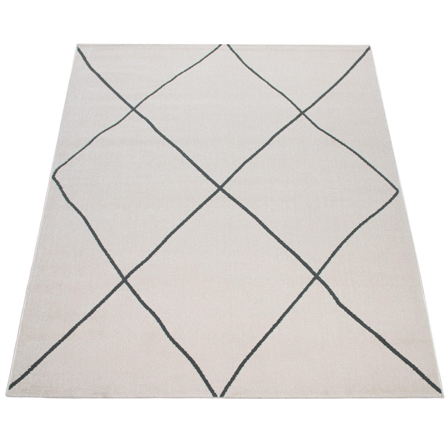 Paco Home Kurzflorteppich Weiß 160x230 cm