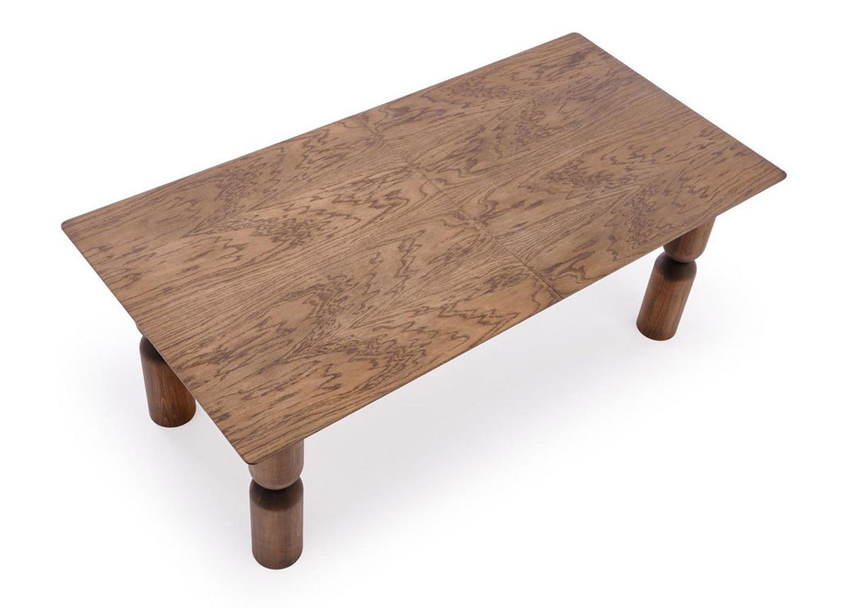 ESSTISCH Melton Nussbaum 200-250-300 / 101 / 76cm - Nussbaumfarben, Holz (101/300/76cm) - Feldmann-Wohnen