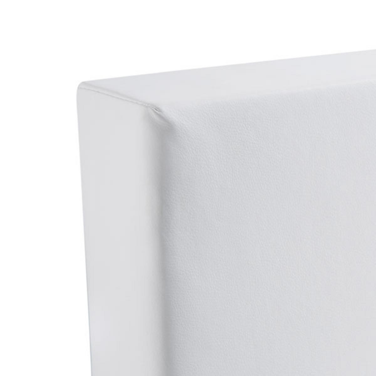 BOXSPRINGBETT 140/200cm Weiß President - Weiß, Kunststoff/Textil (140/200cm) - Beliani