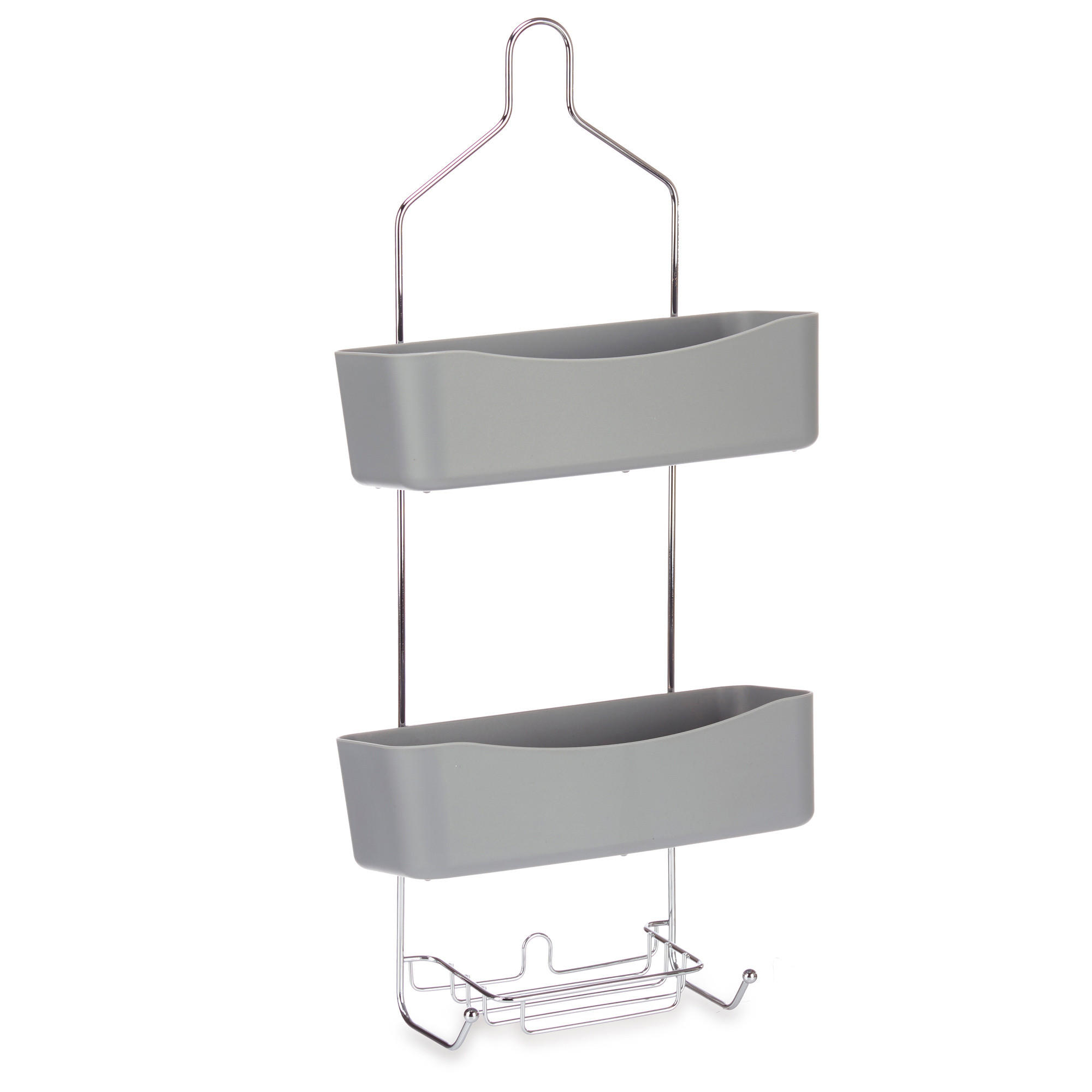 Berilo Duschregal Grau 14x60x28 cm