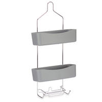 DUSCHREGAL ohne Bohren Benna 28/14/60 cm - Grau, Kunststoff (14/60/28cm) - Berilo
