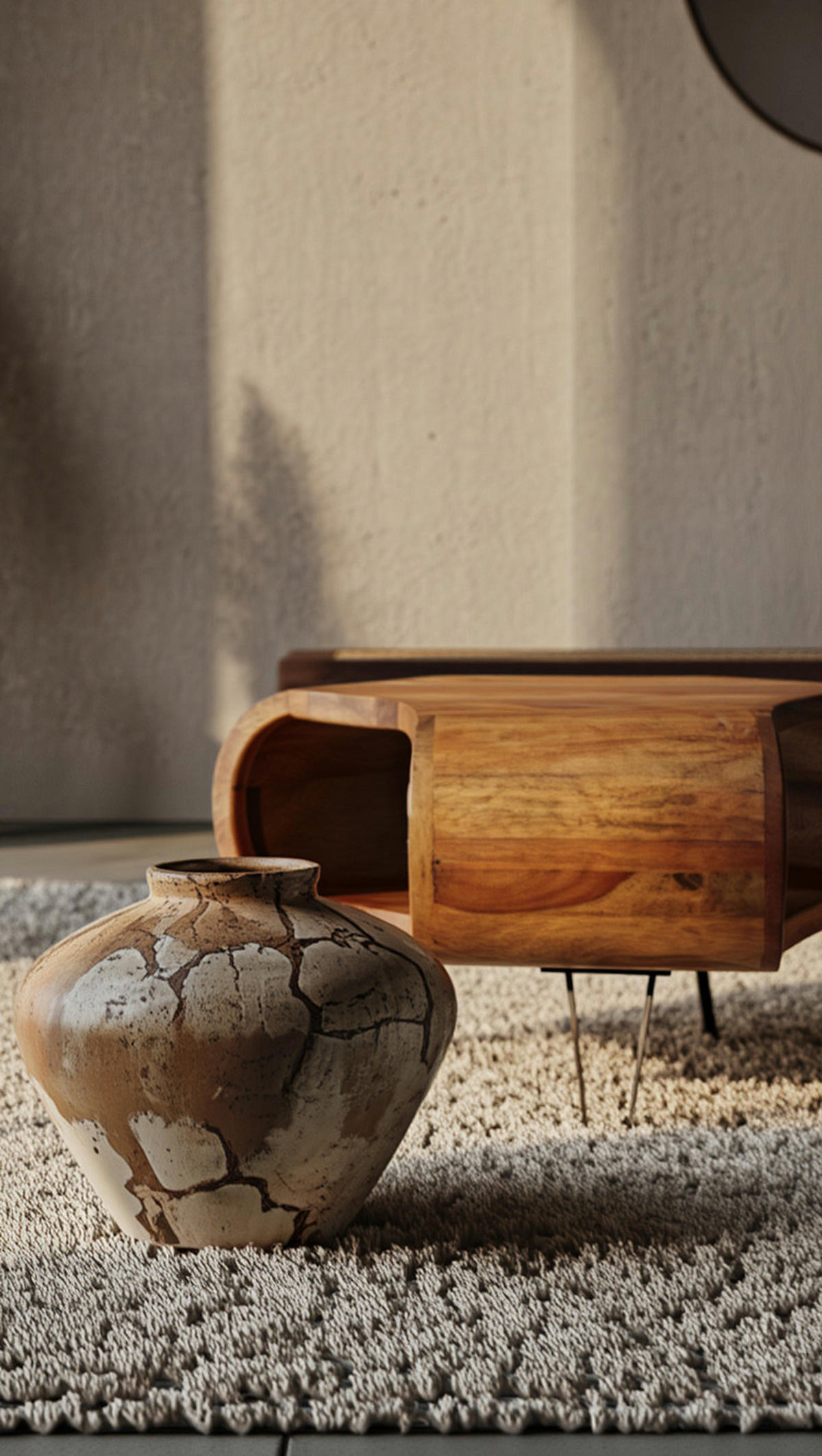 COUCHTISCH Sheesham Holz in Landhaus-Stil mit Stauraum, Maße 55x38x55 cm - Schwarz/Braun, Holz/Metall (55/55/38cm) - KADIMA DESIGN