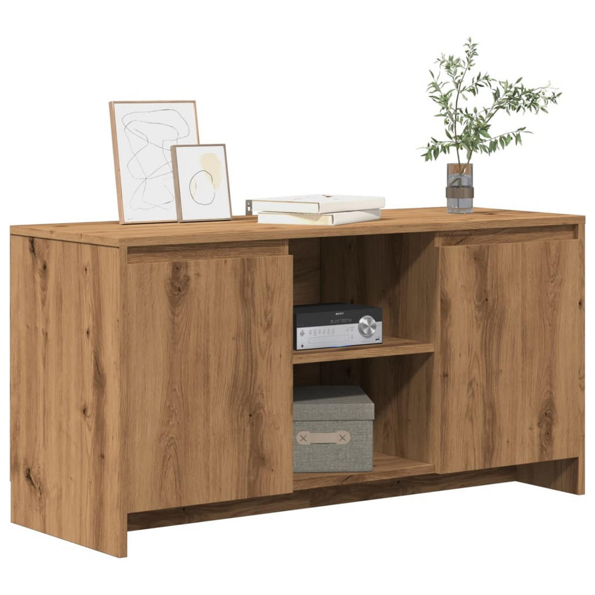 TV-SCHRANK Artisan-Eiche 102/37,5/52,5 Cm Holzwerkstoff - Eiche Artisan, Holzwerkstoff (37.5/52.5/102cm) - vidaXL