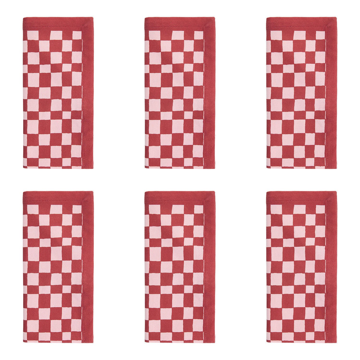 SERVIETTEN (6er Set) Holy Moly Christmas 42x42cm - Rot, Textil (42/42cm) - BUTLERS