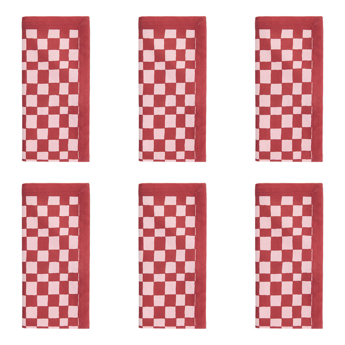 SERVIETTEN (6er Set) Holy Moly Christmas 42x42cm - Rot, Textil (42/42cm) - BUTLERS