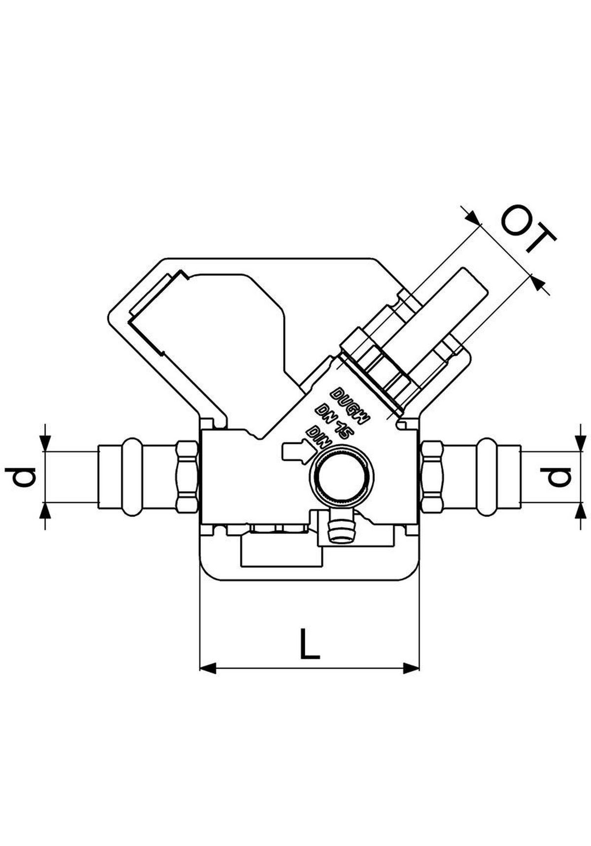 RUECKFLUSSVERHINDERER,M. ENTL. PRESSANSCH.IG,M.DS,DN15,PR15,DVGW - Schwarz, Metall (10/18/30cm) - Schlösser Armaturen