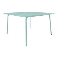 GARTENTISCH quadratisch - L. 120 cm - Metall - Mandelgrün - MIRMANDE von MYLIA - Grün, Metall (120/120/75cm) - Vente-Unique