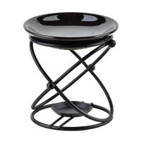 DUFTLAMPE Basic Schwarz 10/10/12 cm Keramik - Schwarz, Keramik (12cm) - Mondex