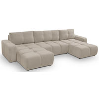 ECKSOFA Dunkelbeige Curio 11 Mit Schlaffunktion - Beige, Textil (359/177cm) - Sepro Meble