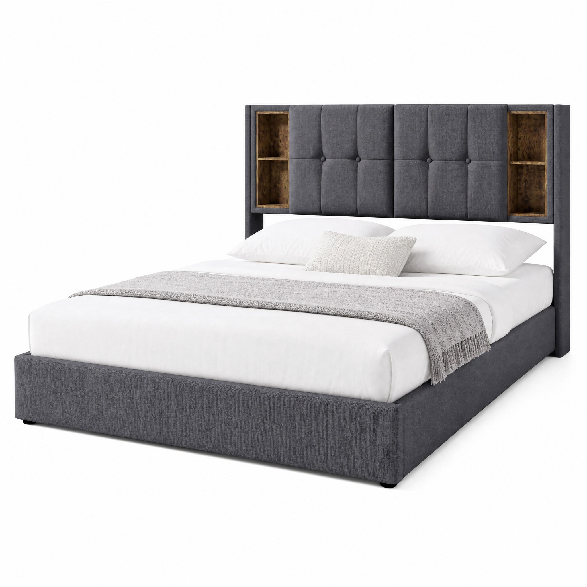 Beauniv Bett Grau 140x200 cm