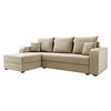 ECKSOFA Hewlet Bis - Beige/Schwarz, Holz/Kunststoff (237/139cm) - MIRJAN24