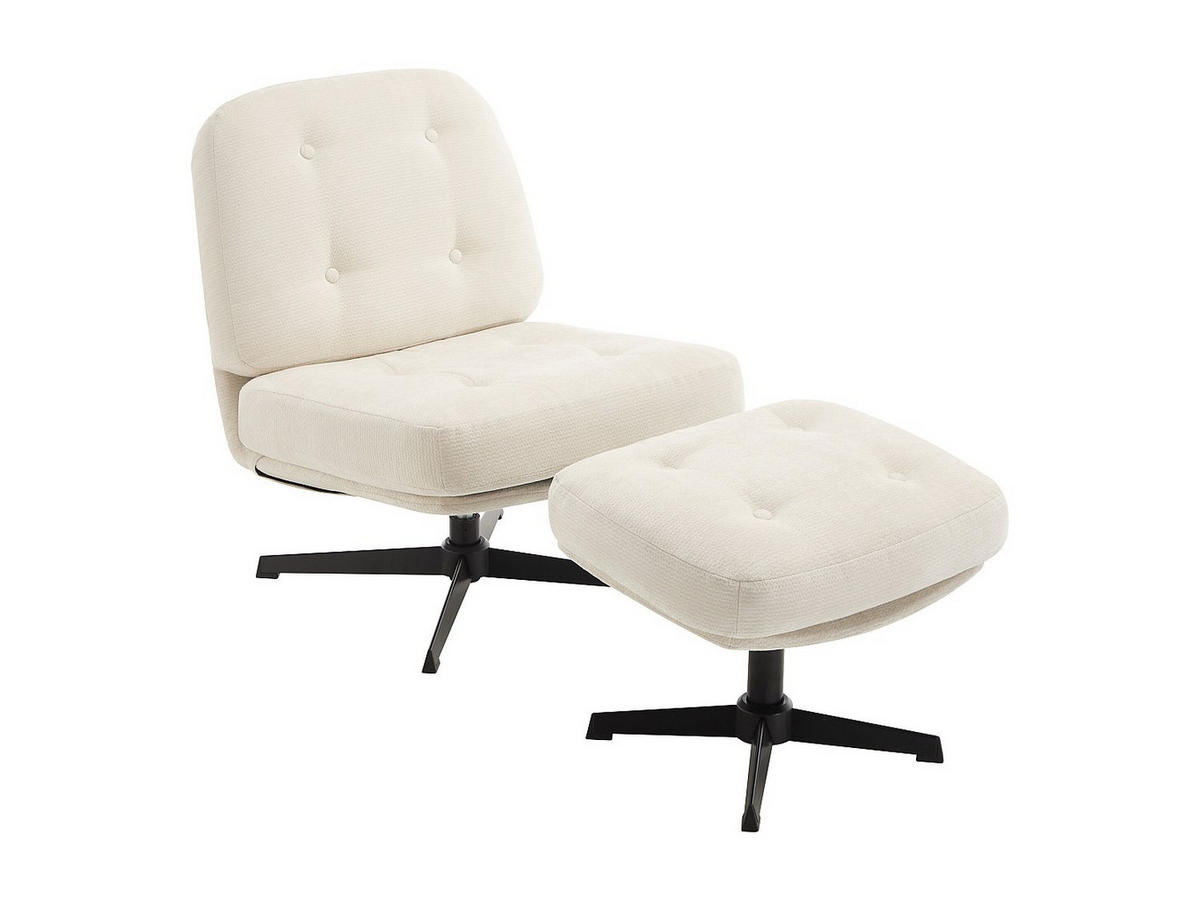 SESSEL mit gerader Rückenlehne - 1 Person - stoff - beige Tolozi - Beige, Textil (64/75.5/81cm) - Vente-Unique